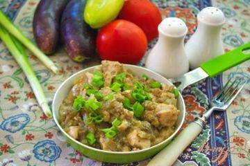 фото рецепта Куриное филе с баклажаном