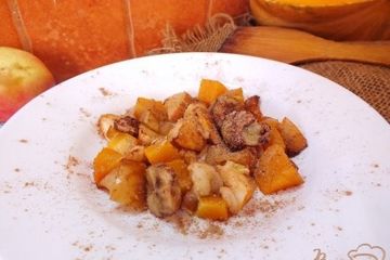 фото рецепта Банан запеченный с тыквой и яблоками
