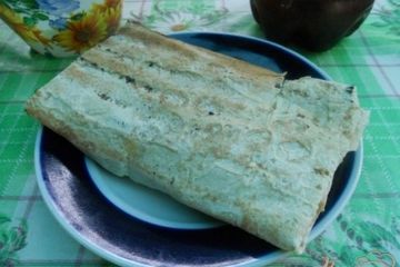 фото рецепта Конверт из лаваша с курицей и сыром