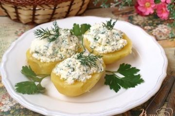фото рецепта Картофель с творогом