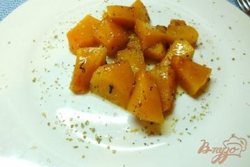фото рецепта Кабак запеченный с медом и пряностями