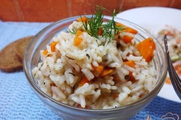 фото рецепта Плов вегетарианский с грибами и морковью