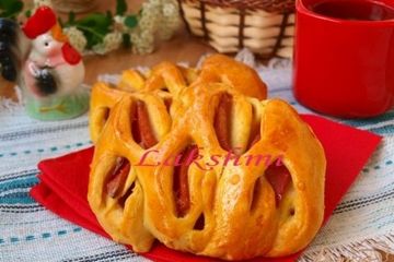 фото рецепта Булочки с колбасой