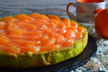 фото рецепта Тарт с рикоттой и мандаринами