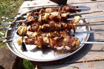 фото рецепта Шашлык из свинины маринованный в кефире