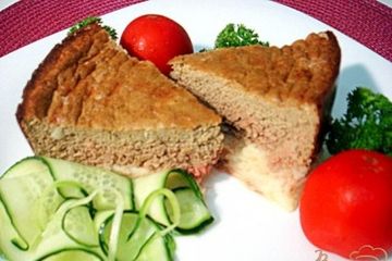 фото рецепта Печёночное суфле на картофельной подушке