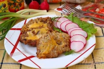 фото рецепта Отбивные из телятины с сыром