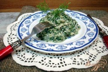 фото рецепта Шпинат с яйцами