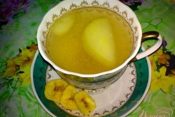 фото рецепта Компот яблочный с бананом и кардамоном