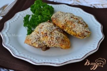 фото рецепта Куриные бедрышки под горчичной корочкой