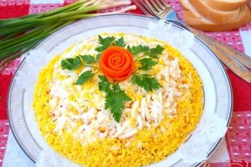 фото рецепта Салат с картофелем и курицей