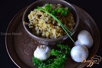 фото рецепта Булгур с шампиньонами