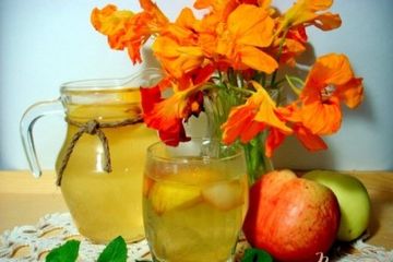фото рецепта Яблочный компот с корицей
