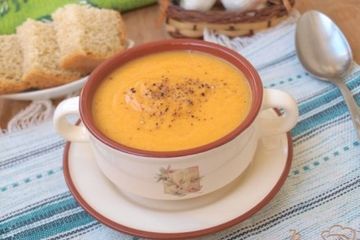 фото рецепта Суп-пюре из красной чечевицы