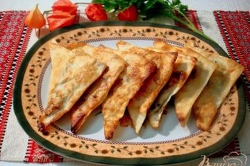 фото рецепта Пирожки с картофелем и грибами (из лаваша)
