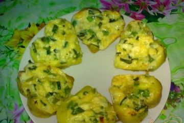 фото рецепта Кексы с грибами и сыром