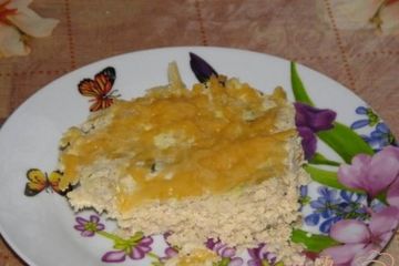 фото рецепта Мясная запеканка под сырной шапкой