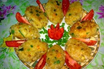 фото рецепта Рисовые котлеты с грибами