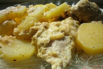 фото рецепта Курица в сметано-чесночном соусе
