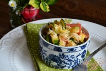 фото рецепта Рисовый салат с овощами и сыром