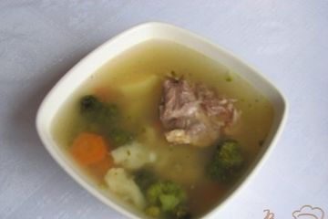 фото рецепта Куринный суп с брокколи