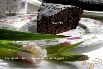 фото рецепта Шоколадный манник с корицей и шоколадными каплями