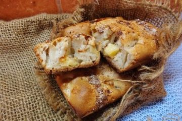 фото рецепта Кексы с сыром и яблоками