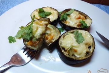 фото рецепта Синие с  овощами под сыром