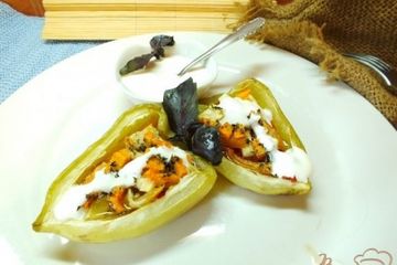фото рецепта Перцы фаршированные сыром и овощами