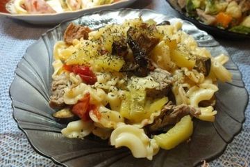 фото рецепта Салат мясной с макаронами