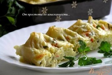фото рецепта Лумакони с творогом и овощами