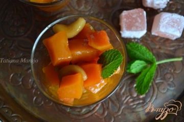 фото рецепта Десерт из тыквы  с орехами