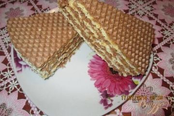 фото рецепта Вафельный тортик