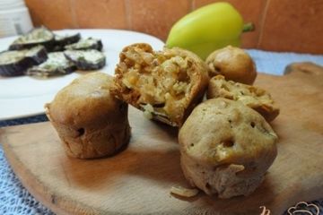 фото рецепта Кексы овощные с фенхелем, синими и перцем