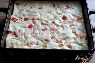 фото рецепта Белковая фриттата с курицей и брынзой