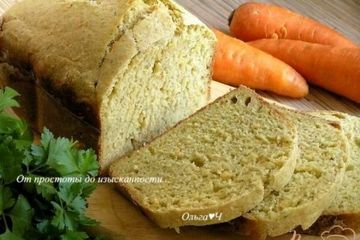фото рецепта Хлеб с морковью и укропом