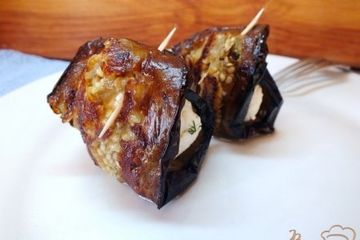 фото рецепта Закусочные рулеты из синих с творогом и зеленью
