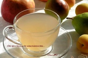 фото рецепта Яблочно-грушевый кисель