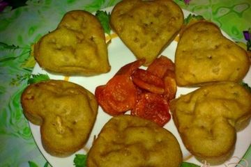фото рецепта Кексы кофейные с инжиром и курагой