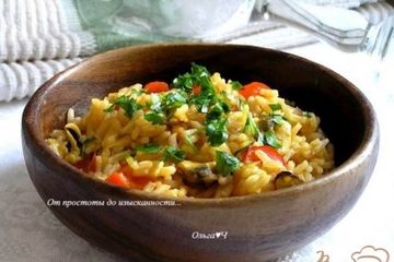 фото рецепта Рис мелосо с мидими и овощами