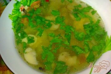 фото рецепта Суп куриный с кабачками