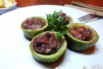 фото рецепта Зразы из кабачка мясные