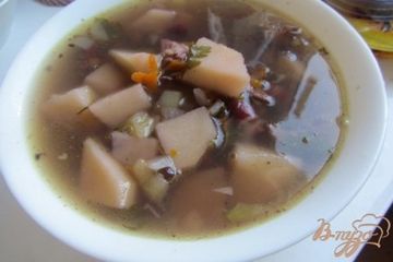 фото рецепта Суп с красной фасоли без зажарки