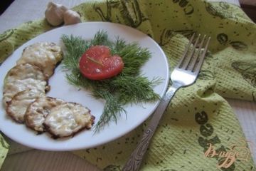 фото рецепта Кабачки под сырной шубкой с чесноком