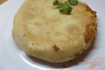 фото рецепта Печеный хачапури с овечьей брынзой