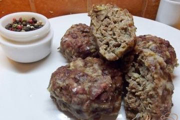 фото рецепта Печеные котлеты из говядины и баранины