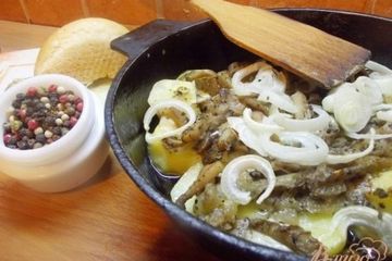 фото рецепта Запеченый картофель с вешанками