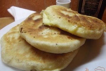 фото рецепта Жаренные хачапури с творогом