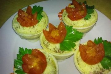 фото рецепта Тарталетки с мясными шариками