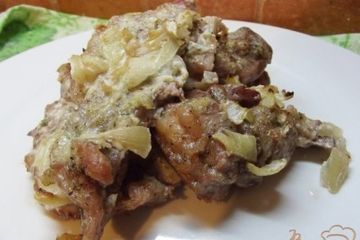 фото рецепта Индюшиные биточки с луком в духовке